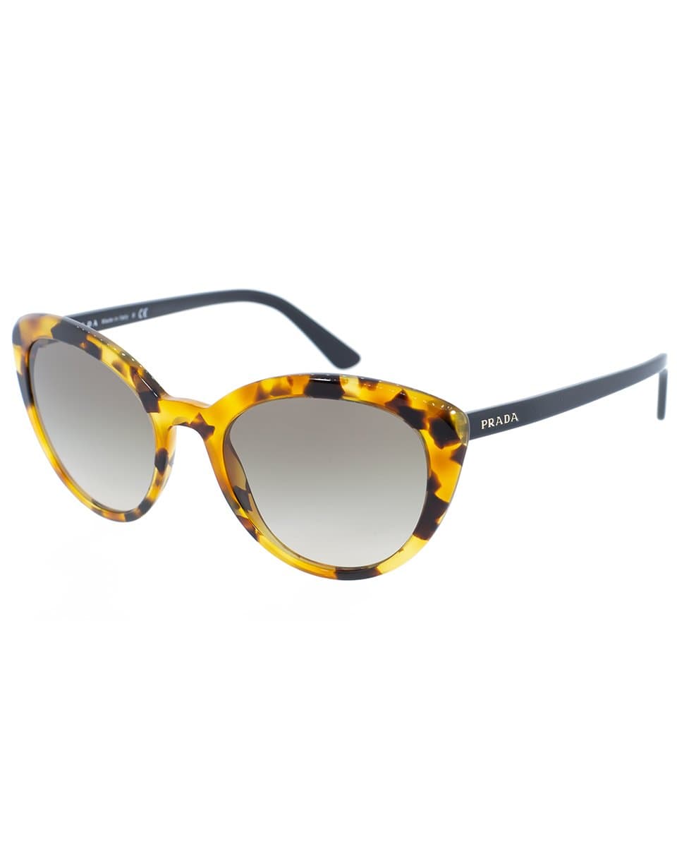 PRADA-Orange Slim Cat Eye Sunglasses-ORANGE