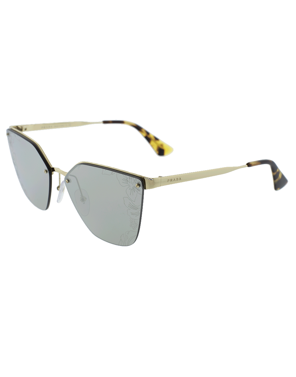 PRADA-Catwalk Rimless Sunglasses-PALEGOLD