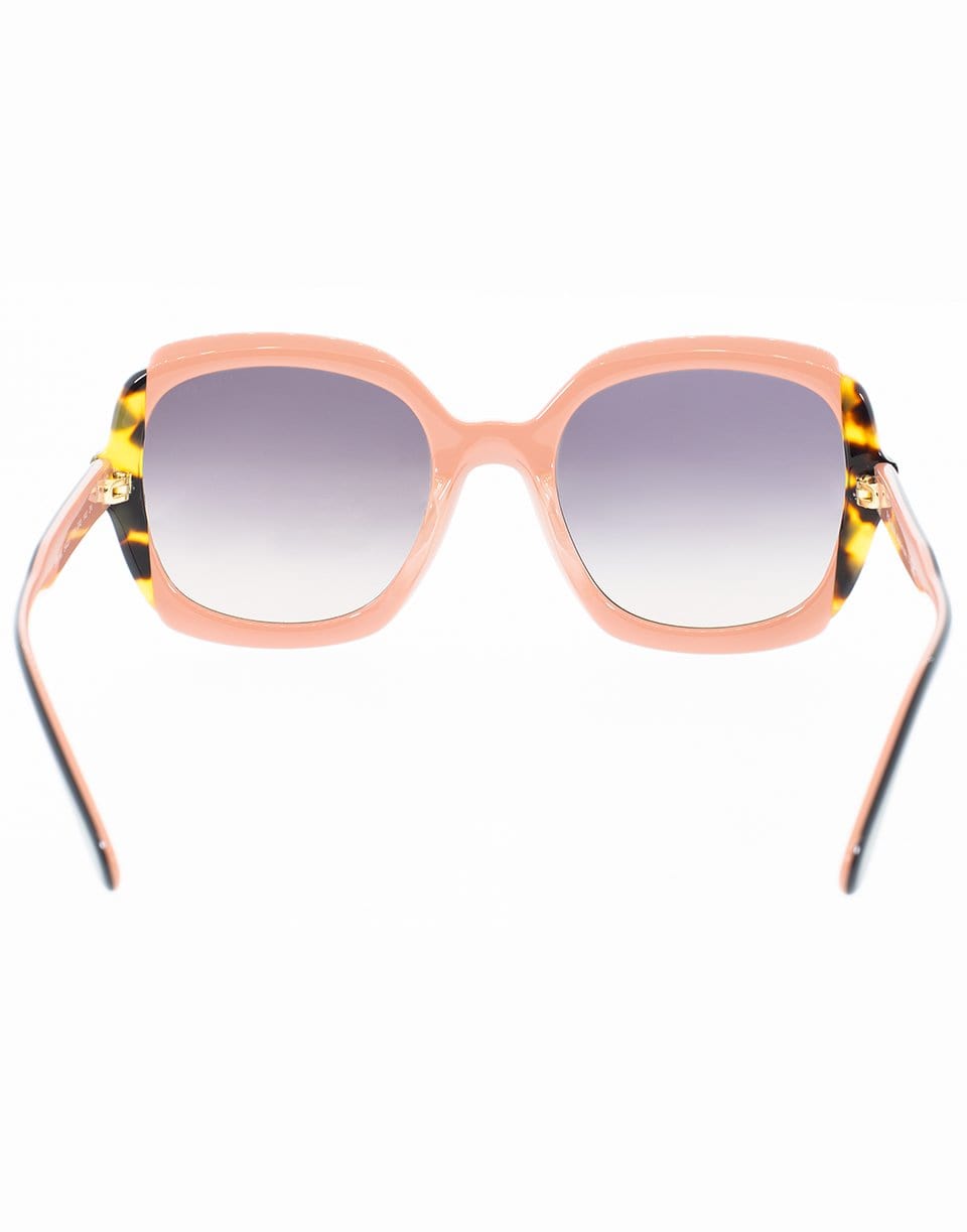 PRADA-Medium Pink and Havana Sunglasses-PNK/BLK