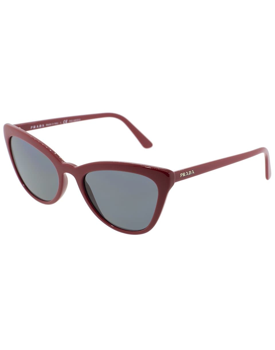 PRADA-Red Catwalk Cat Eye Sunglasses-RED