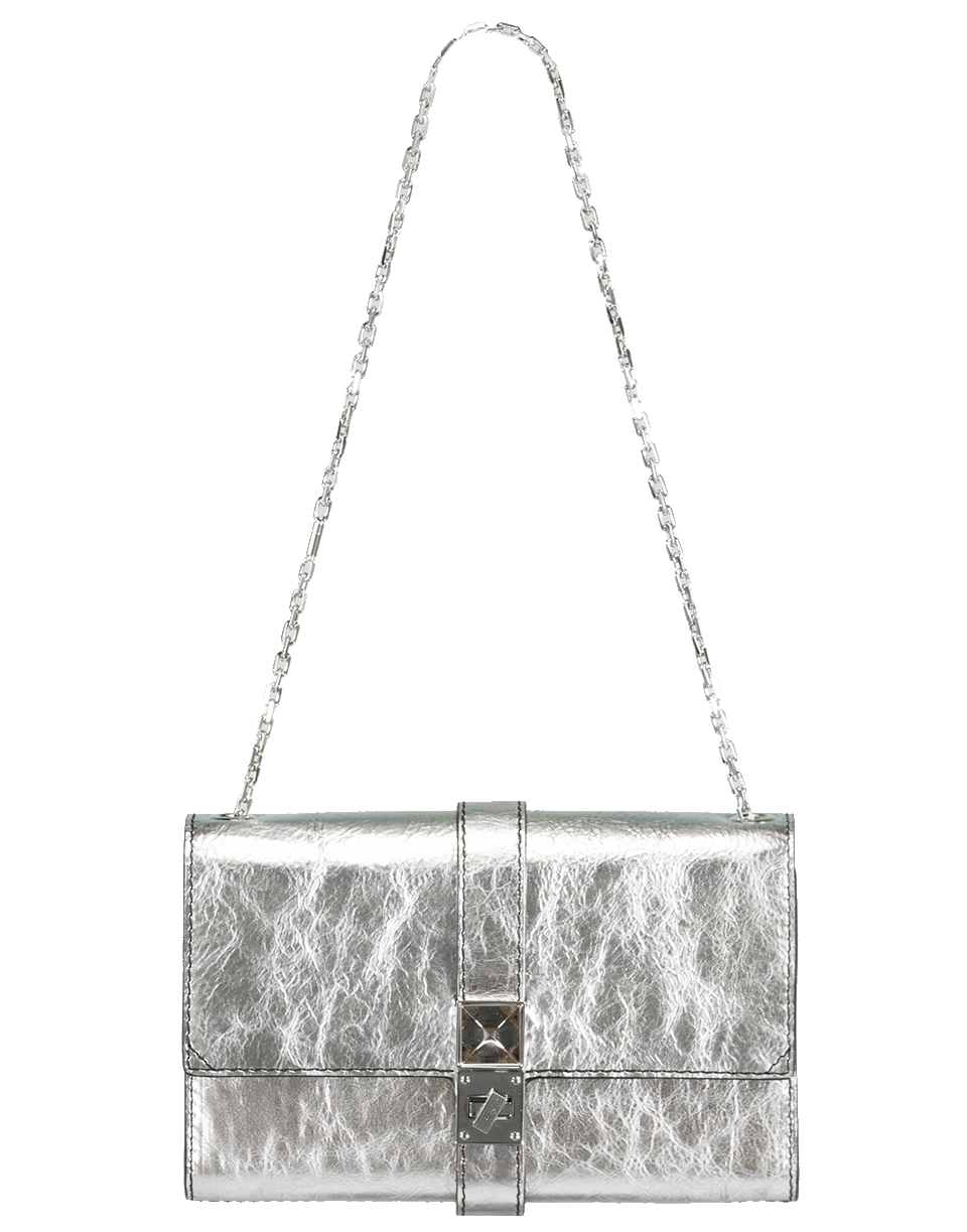 PROENZA SCHOULER-Metallic PS11 Leather Chain Bag-SILVER