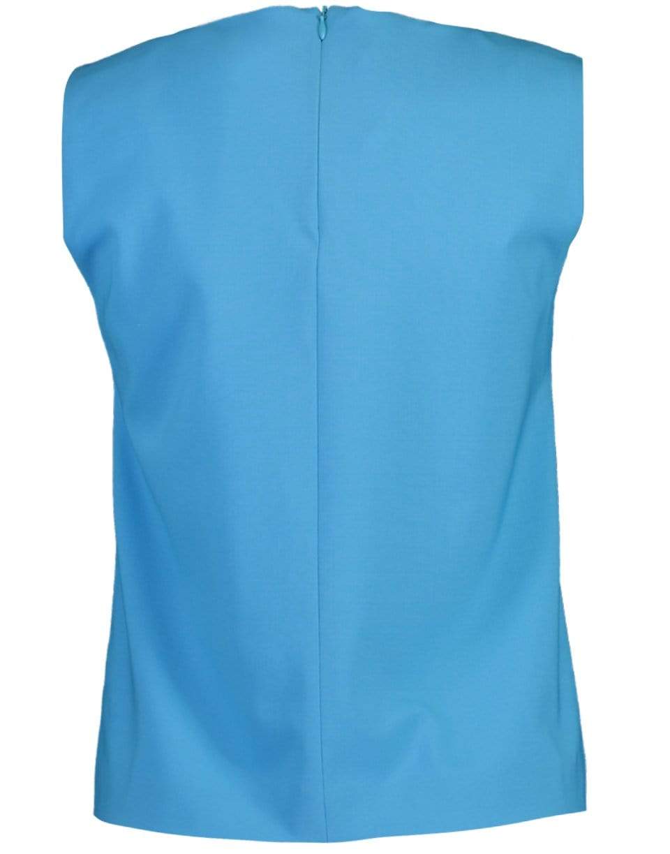 QL2-Sleeveless A-Line Top - Turquoise-