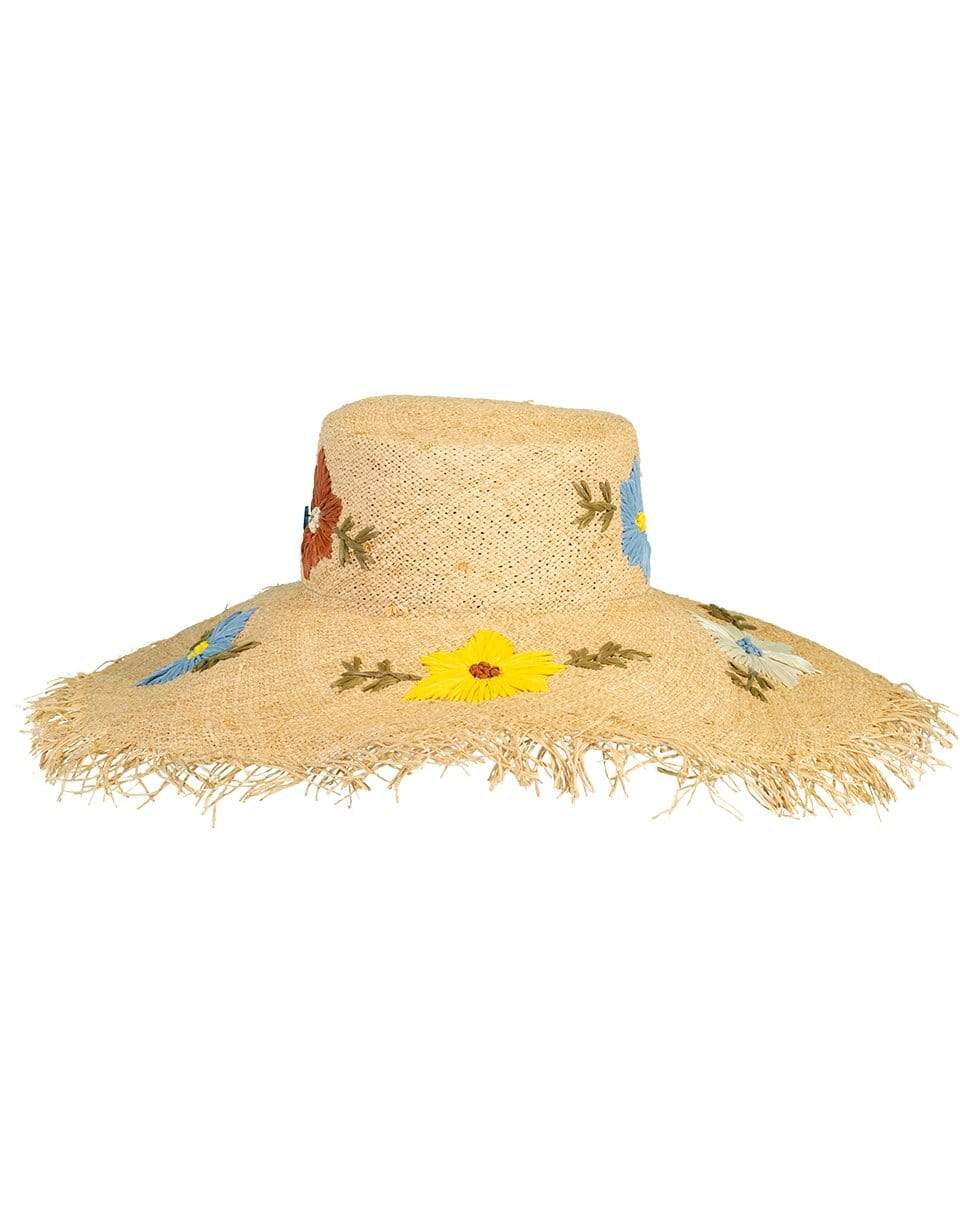 RAFFAELLO BETTINI-Straw Hat with Flowers-