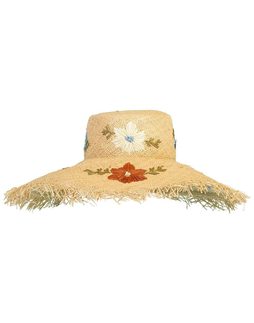 RAFFAELLO BETTINI-Straw Hat with Flowers-