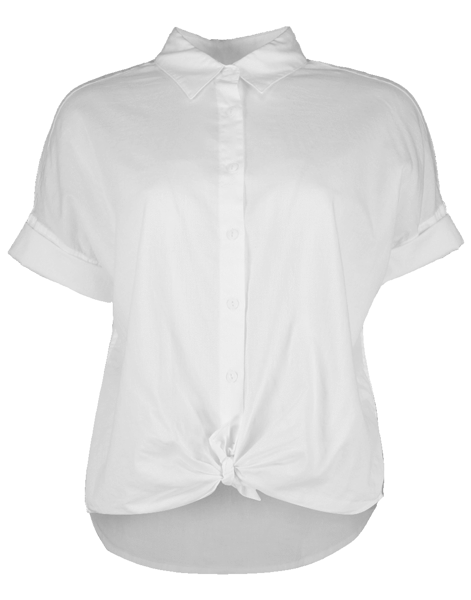RAG & BONE-Three Quarter Sleeve Tie Front Shirt-