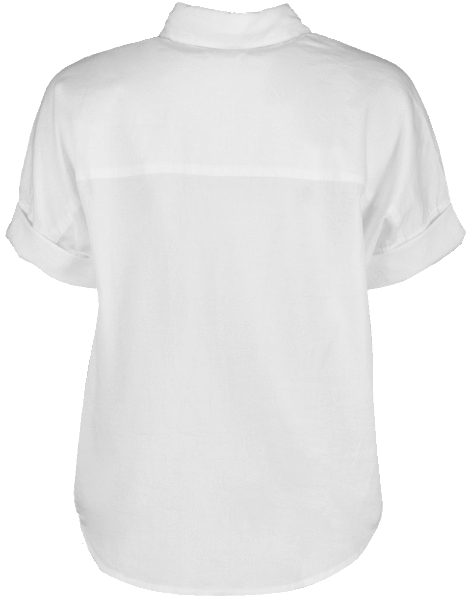 RAG & BONE-Three Quarter Sleeve Tie Front Shirt-