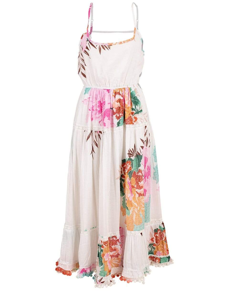 RANEES-Long Cotton Floral Dress-