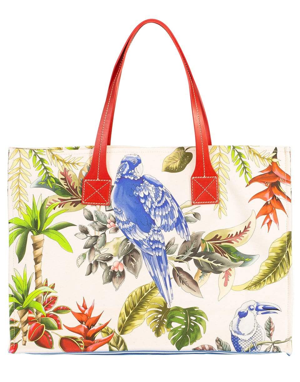 RANI ARABELLA-Blue Bird Canvas Tote Bag-BIRDBLUE
