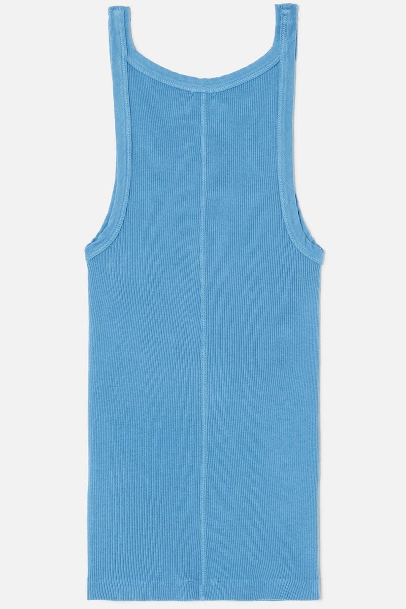 RE/DONE-Ribbed Tank - Azure-
