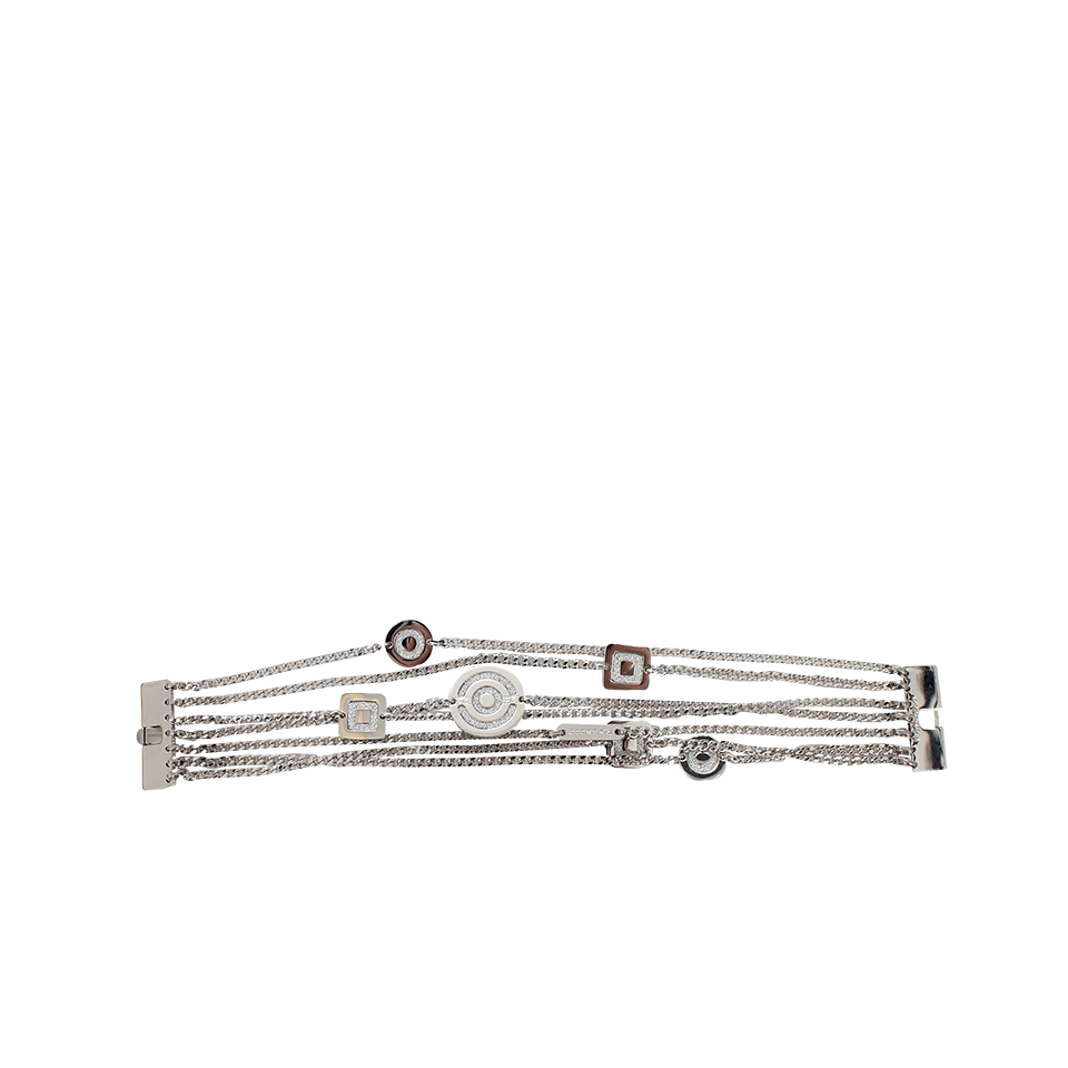 REBECCA-Layered Glam Swarovski Crystal Bracelet-BRONZE