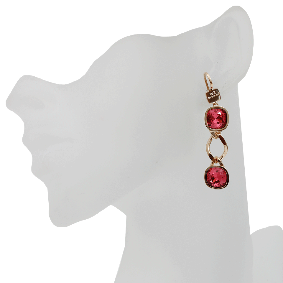 Two Stone Swarovski Crystal Earrings JEWELRYBOUTIQUEEARRING REBECCA   