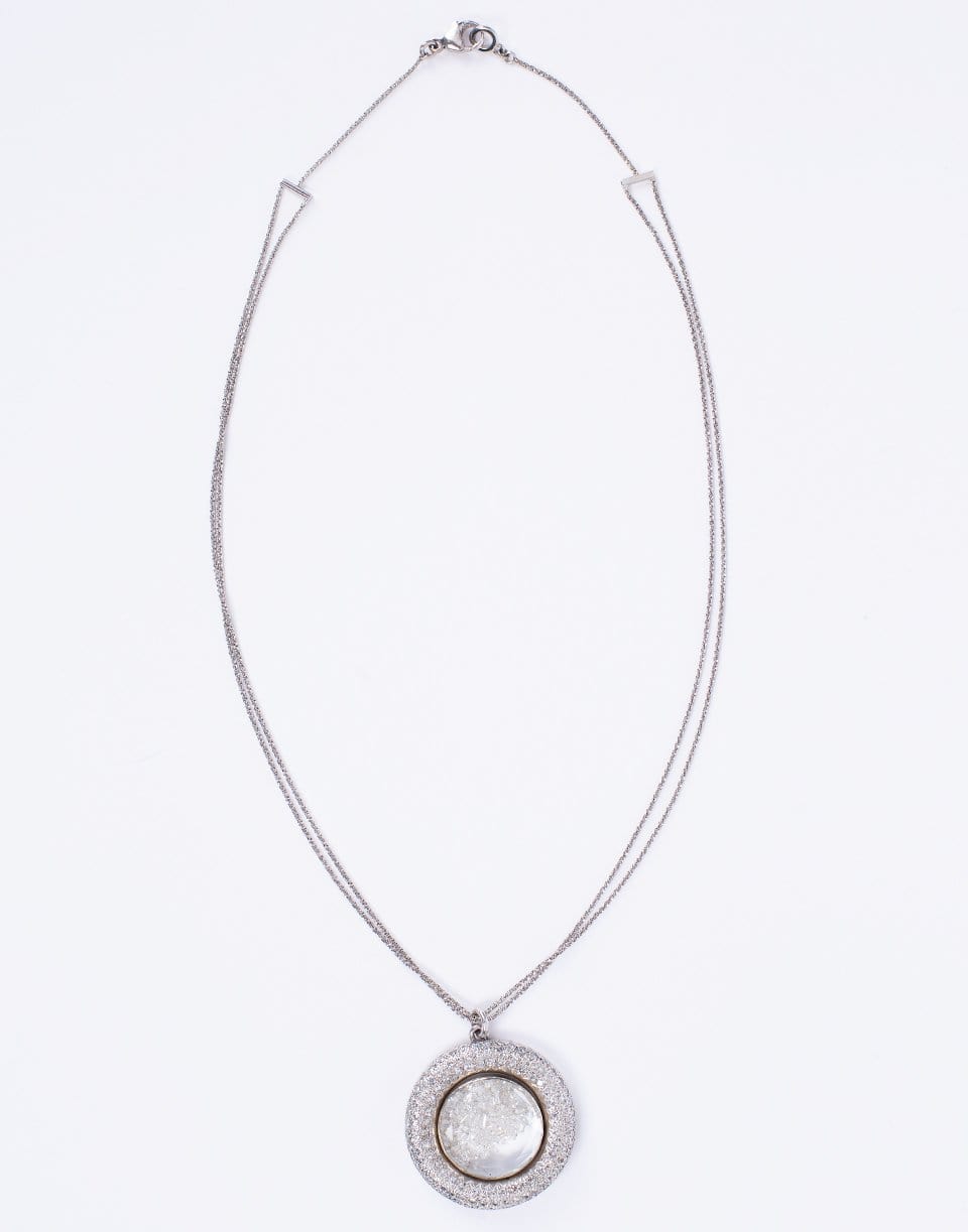 RENEE LEWIS-Large Diamond Shake Necklace-PLATINUM