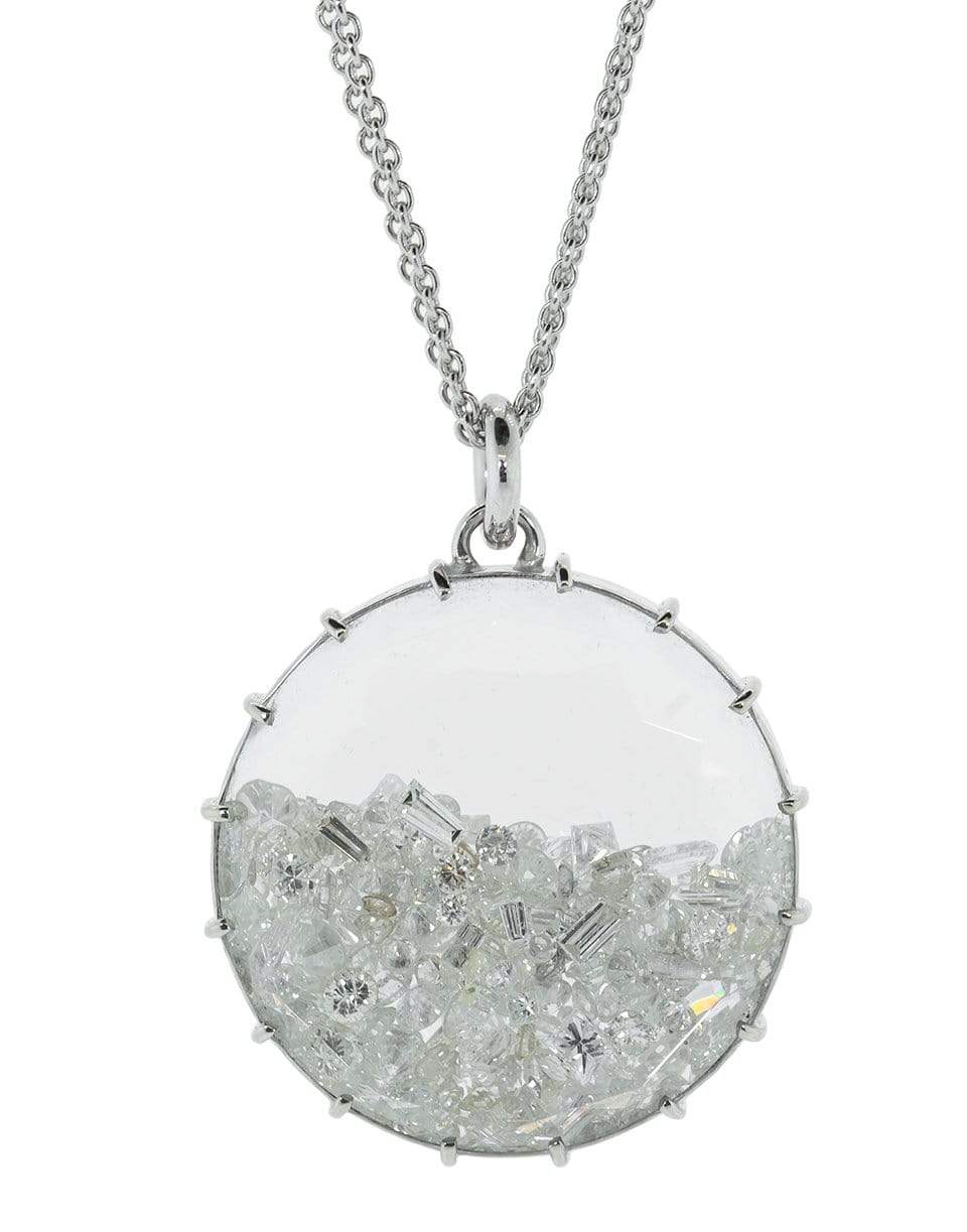 RENEE LEWIS-Diamond Shake Necklace-WHITE GOLD