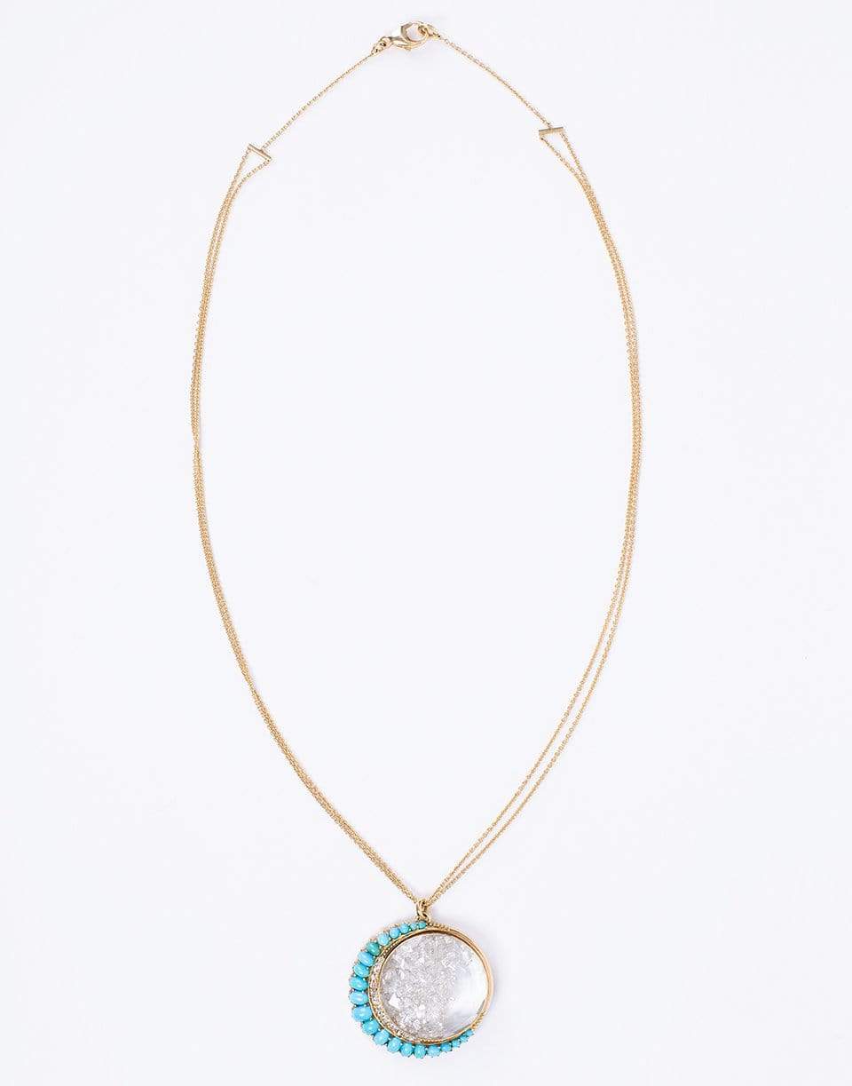 Persian Turquoise and Diamond Shake Necklace JEWELRYFINE JEWELNECKLACE O RENEE LEWIS   