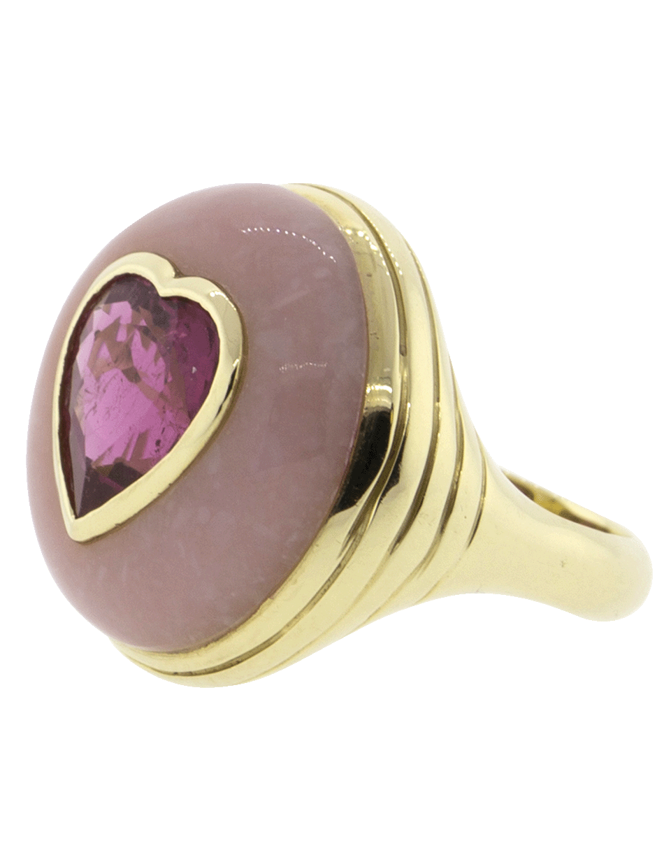 Lolipop Pink Opal And Tourmaline Ring JEWELRYFINE JEWELRING RETROUVAI   