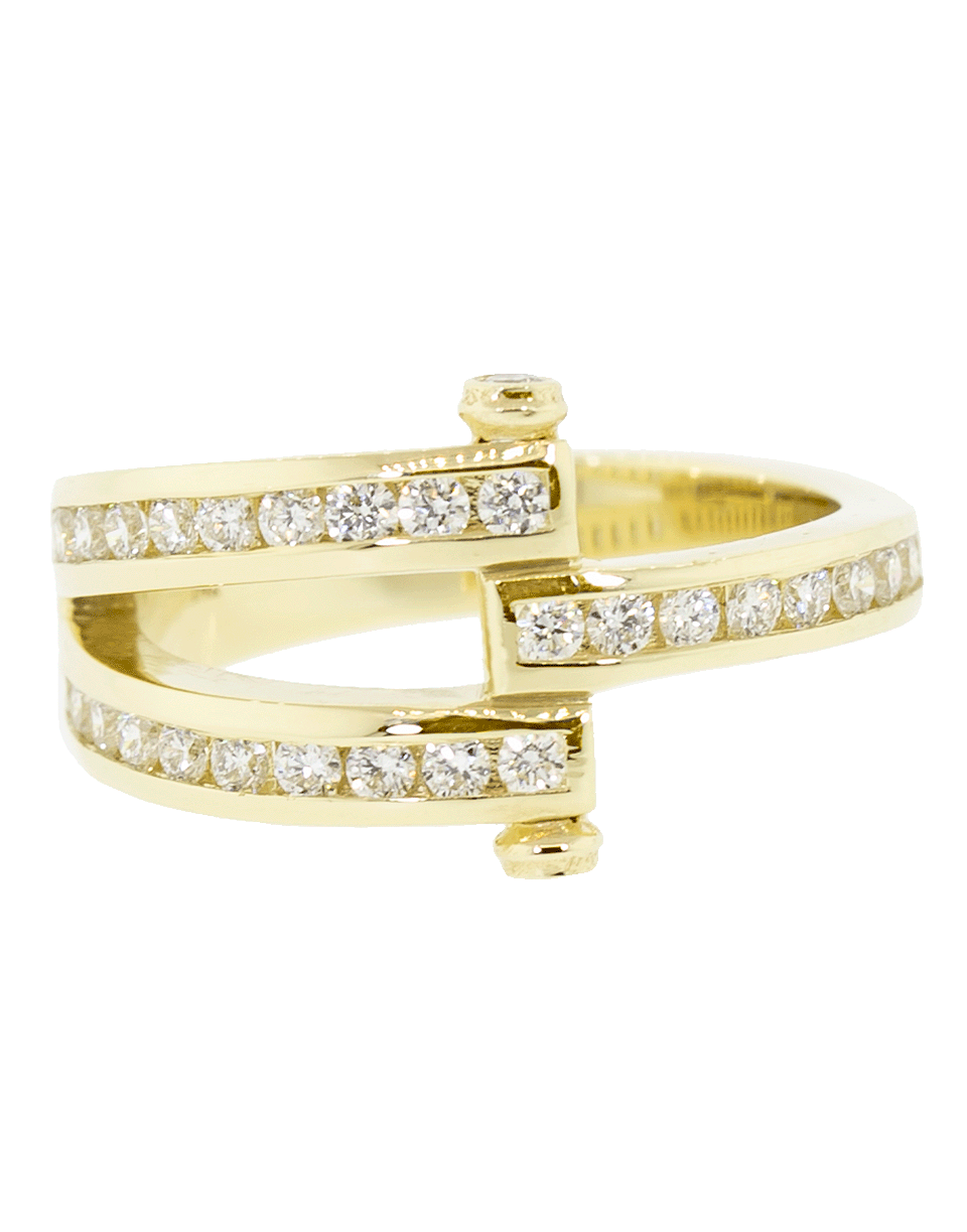 RETROUVAI-Diamond Magna Ring-YELLOW GOLD