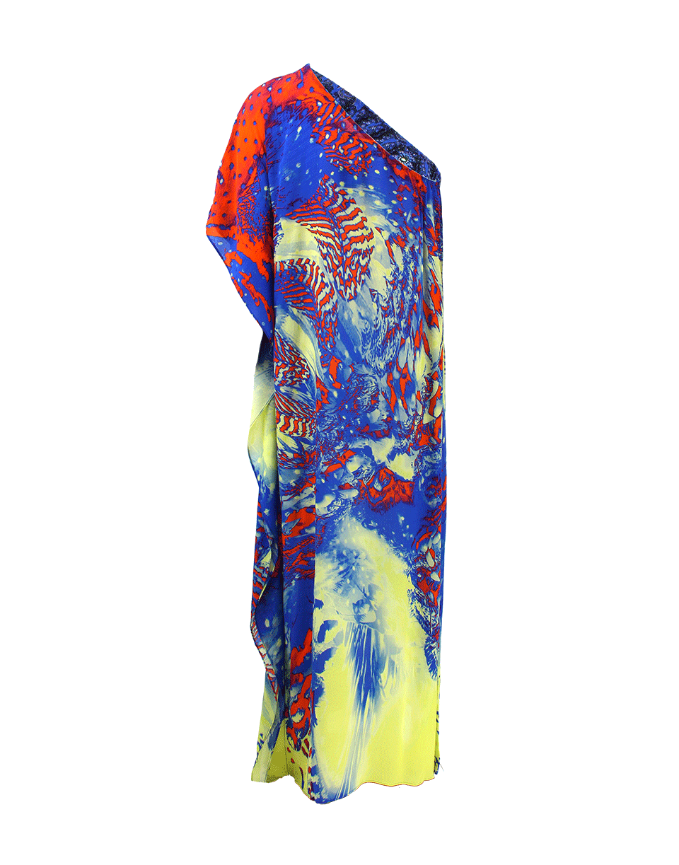 RINKU DALAMAL-One Shoulder Maxi Dress-BLU/YLLW