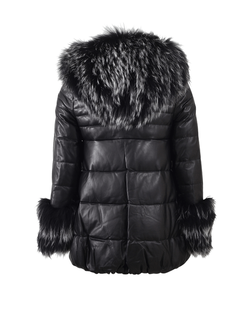 RIZAL-Puffer Fur Hood Coat-