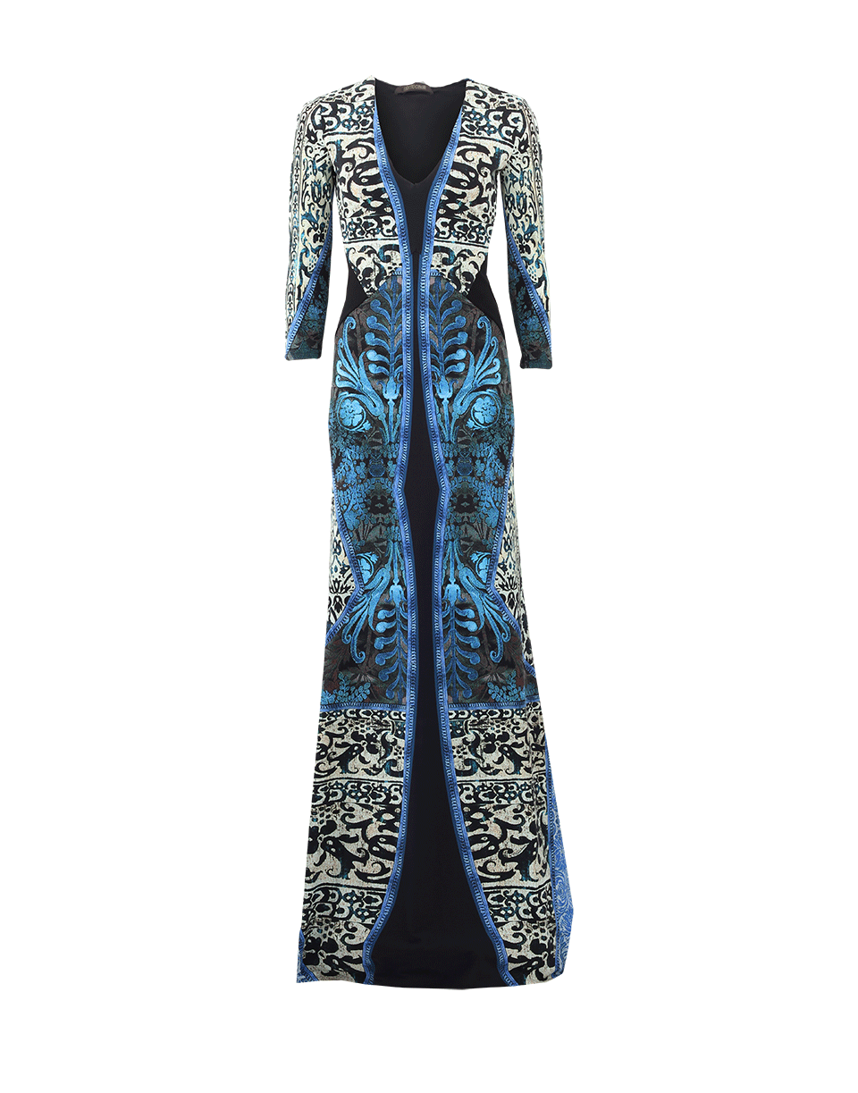 ROBERTO CAVALLI-Chinon Ceau Printed Stretch Gown-
