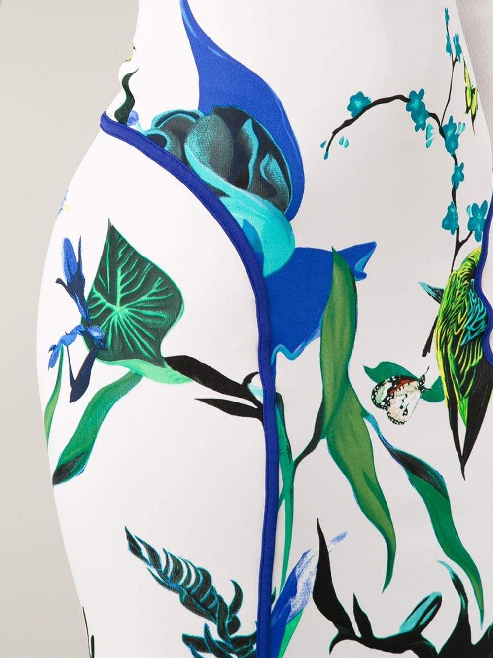 ROBERTO CAVALLI-Tropical Print Maxi Skirt-