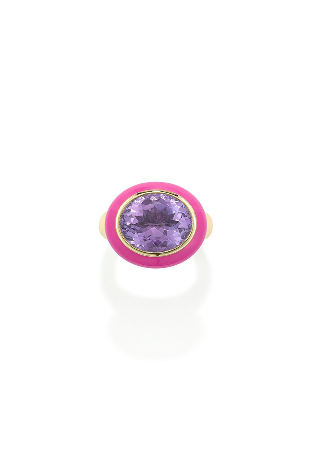 ROBINSON PELHAM-Amethyst Arena Ring-YELLOW GOLD