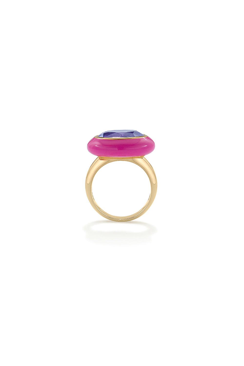 ROBINSON PELHAM-Amethyst Arena Ring-YELLOW GOLD