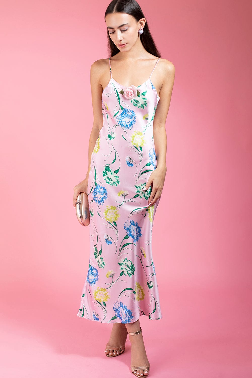 RODARTE-Floral Printed Slip Dress-