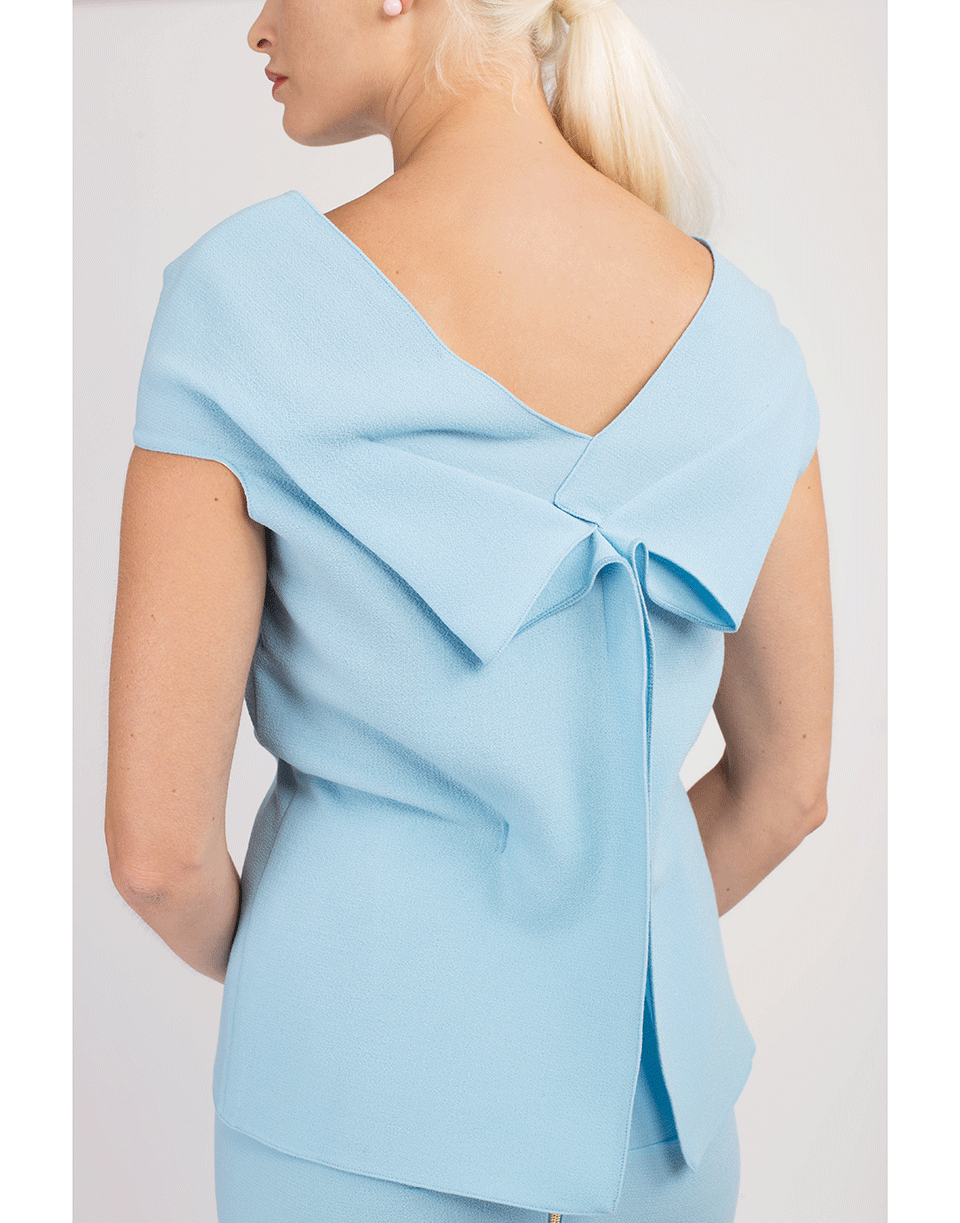 ROLAND MOURET-Tie Back Raywell Top-