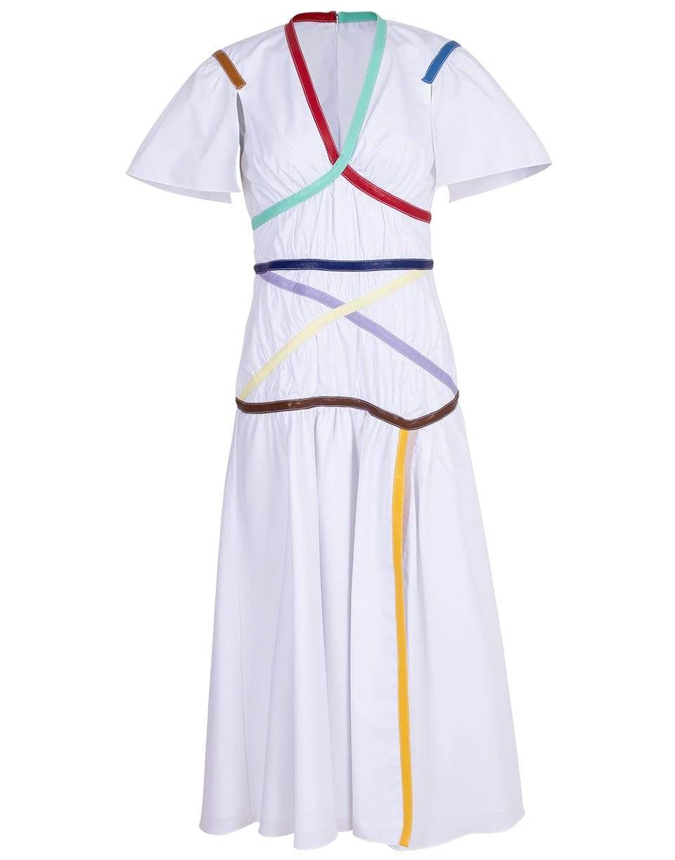 ROSIE ASSOULIN-Criss Cross Applesauce Dress-WHITE