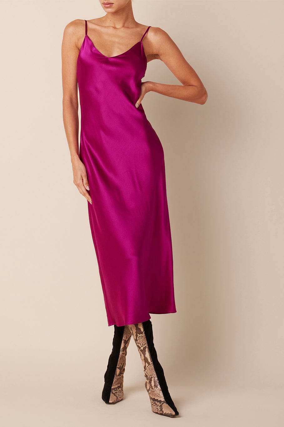 Taylor Silk Slip Dress CLOTHINGDRESSCASUAL SABLYN   
