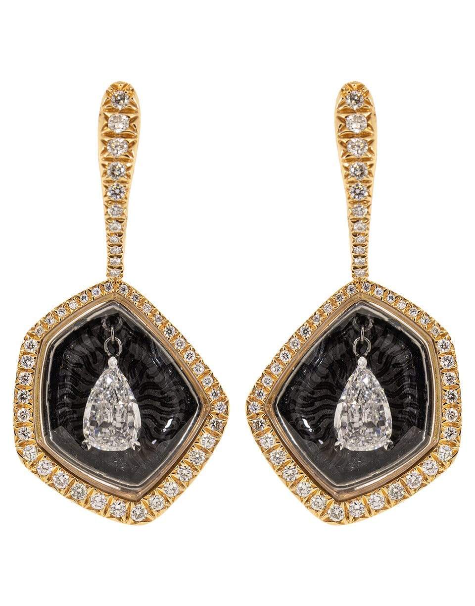 SABOO FINE JEWELS-Diamond Fusion Pear Drop Earrings-ROSE GOLD