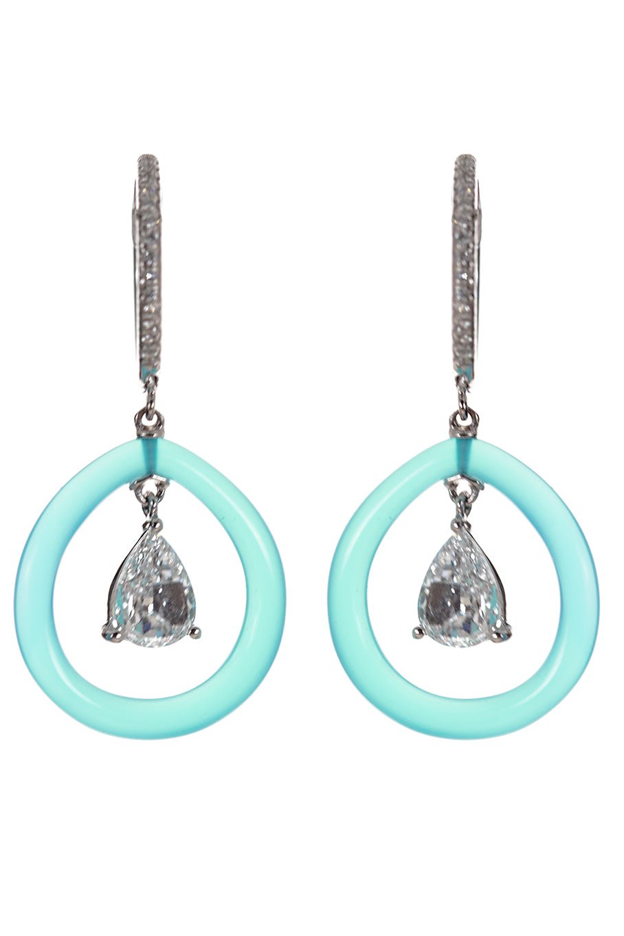 SABOO FINE JEWELS-Royale Earrings-WHITE GOLD