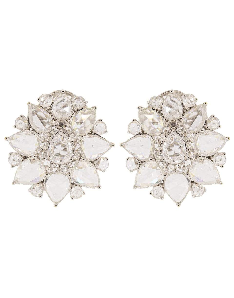 SABOO FINE JEWELS-Full Cut and Rose Cut Diamond Earrings-WHTGLD