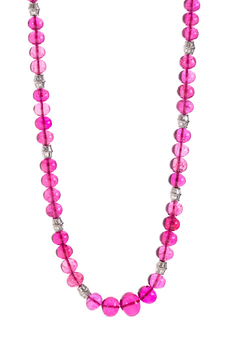 SABOO FINE JEWELS-Royale Beaded Necklace-WHITE GOLD
