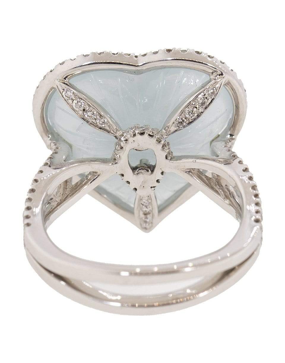 SABOO FINE JEWELS-Yellow and White Diamond Aquamarine Ring-WHTGLD