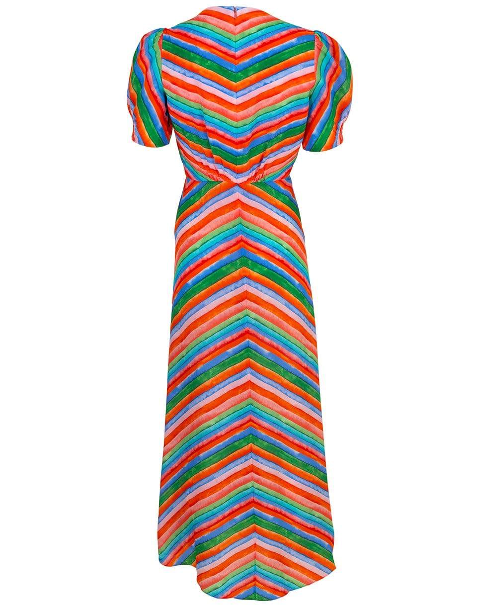 SALONI-Lea Striped Long Dress-