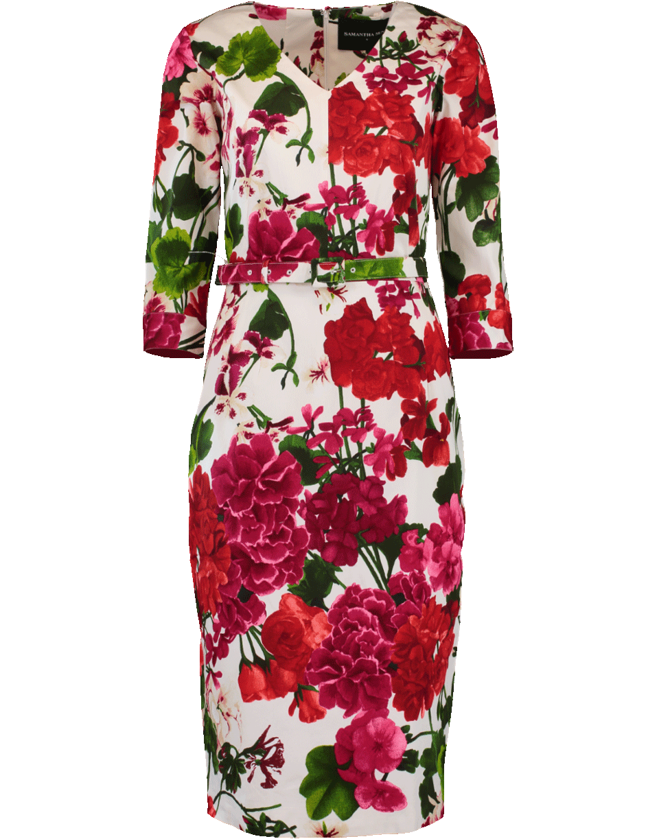 SAMANTHA SUNG-Bougainville Printed Dress-