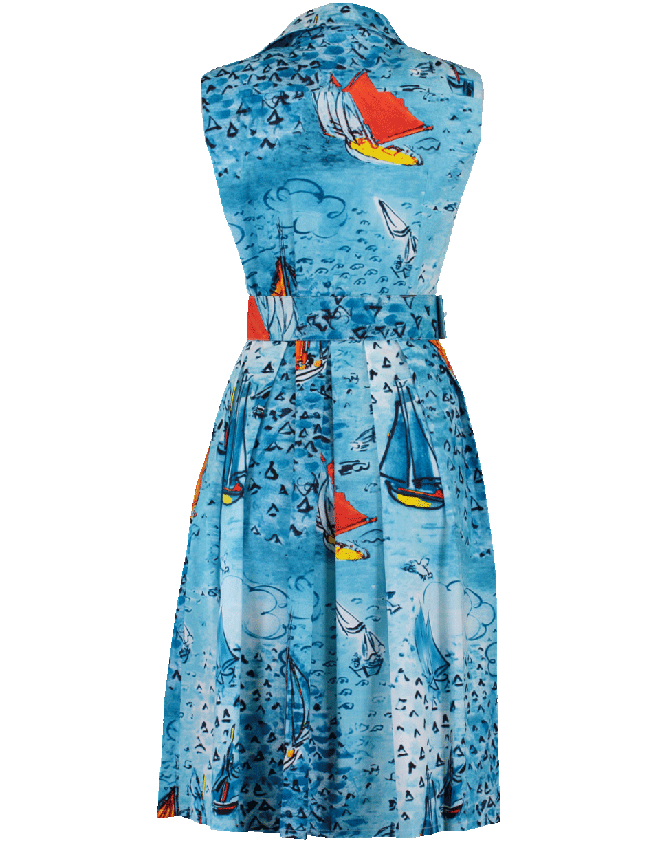 SAMANTHA SUNG-Dufy Boat Printed Dress-