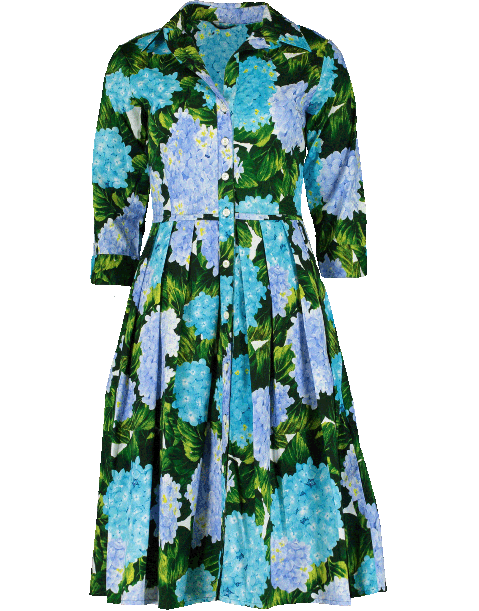 SAMANTHA SUNG-Hydrangea Print Dress-