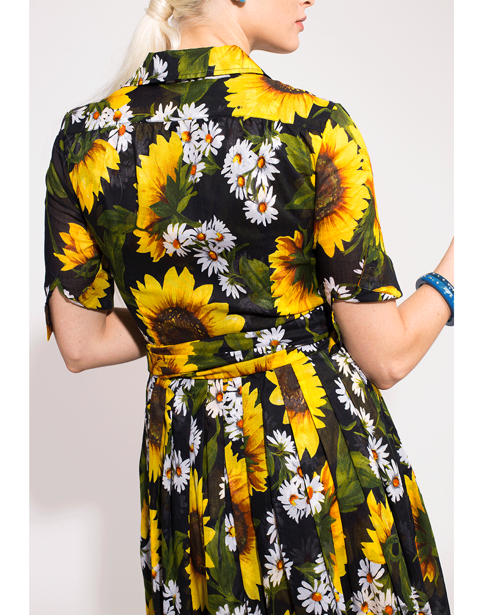 SAMANTHA SUNG-Oceana Sunflower Dress-