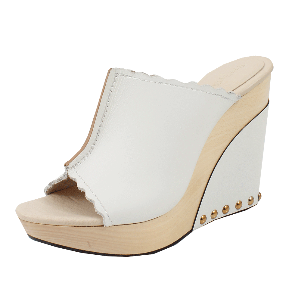 SEE by CHLOE-Wooden Wedge Mule-