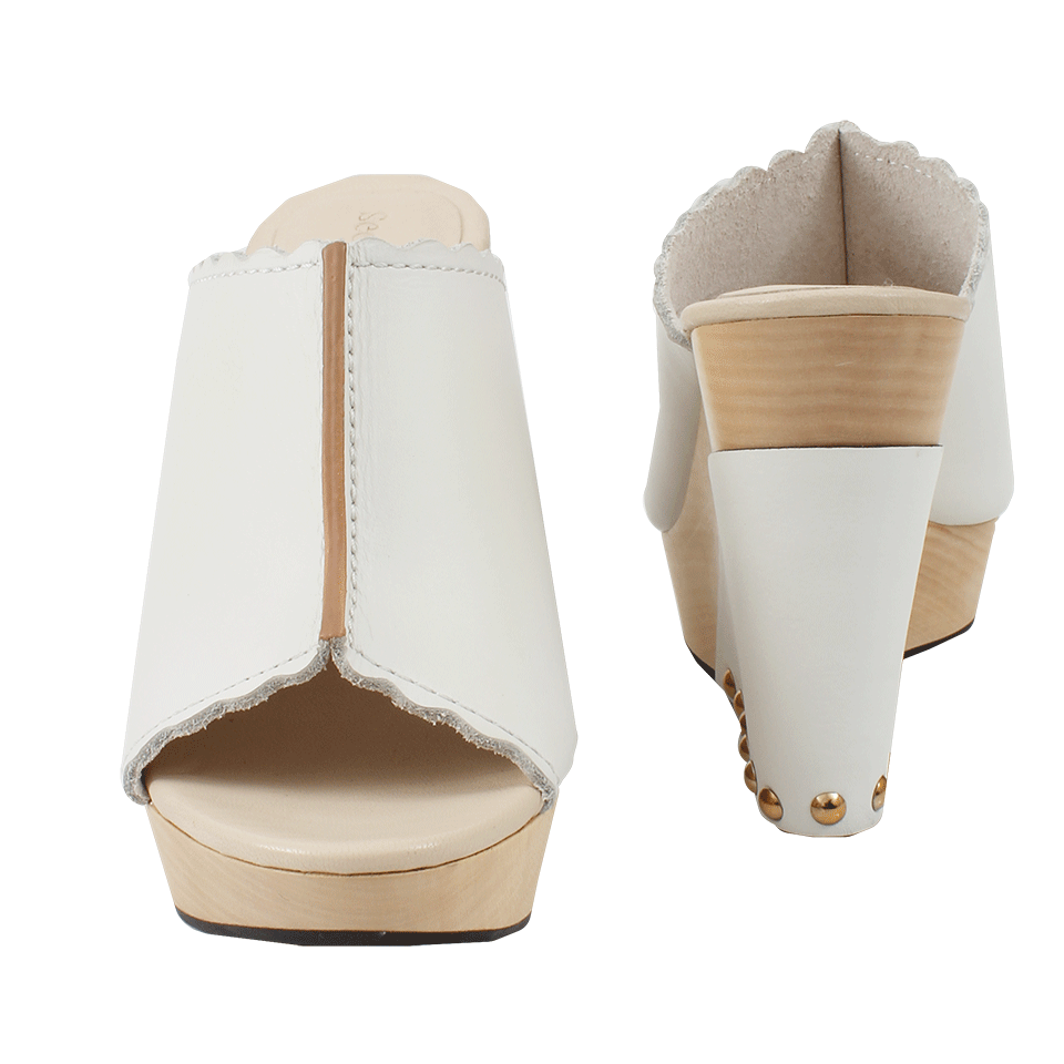 SEE by CHLOE-Wooden Wedge Mule-