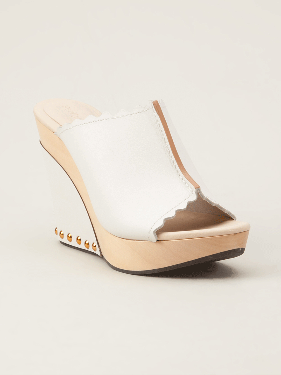 SEE by CHLOE-Wooden Wedge Mule-