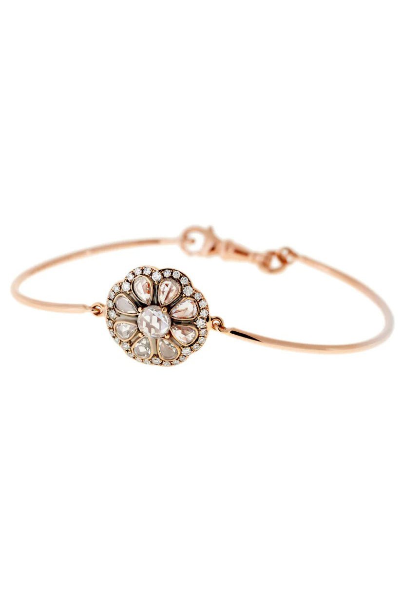 SELIM MOUZANNAR-Diamond Flower Bracelet-