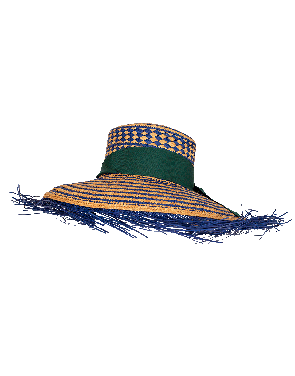 SENSI STUDIO-Hippie Columbia Bucket Hat-BLUE
