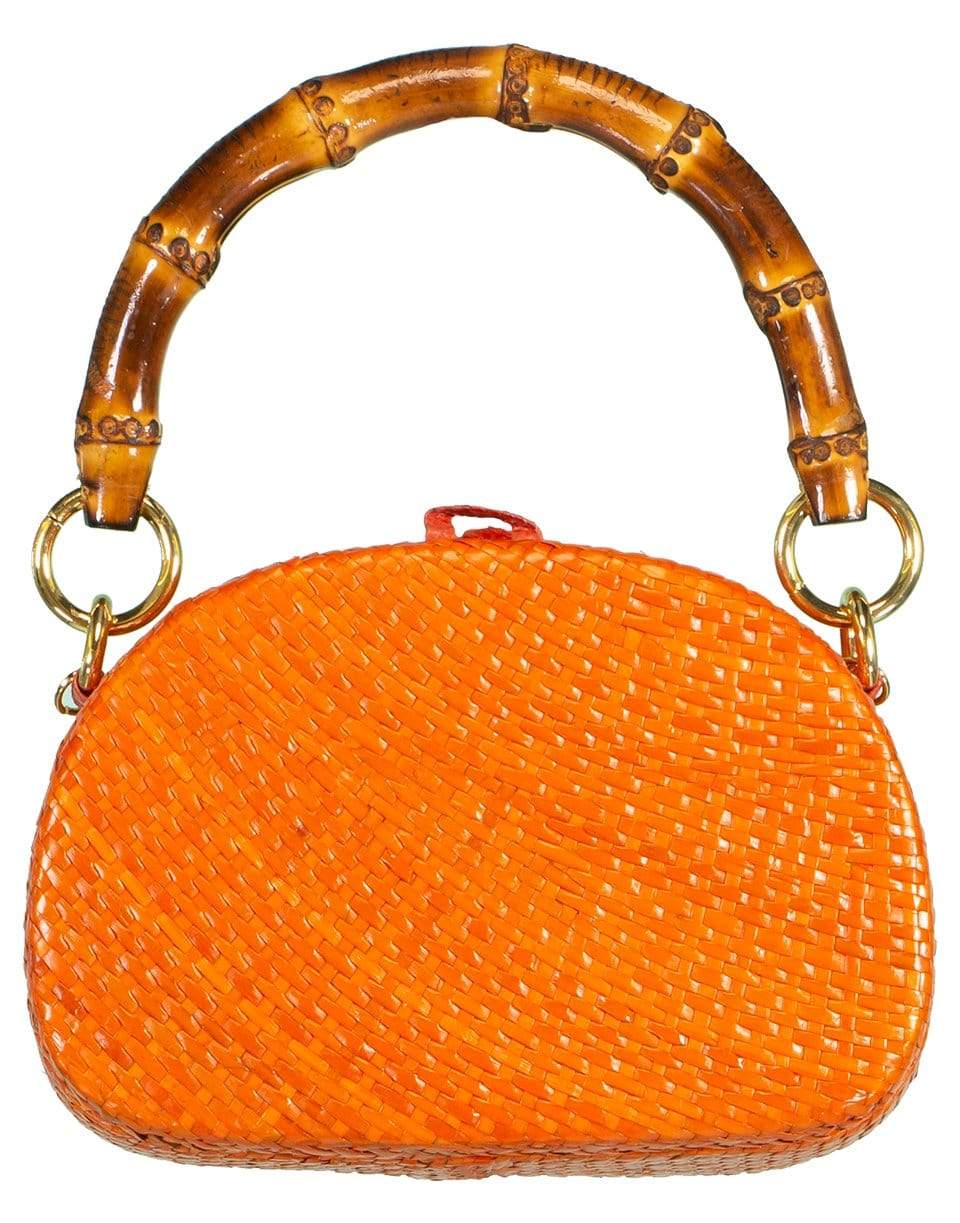 Orange Anne RM Straw Bag HANDBAGTOP HANDLE SERPUI   