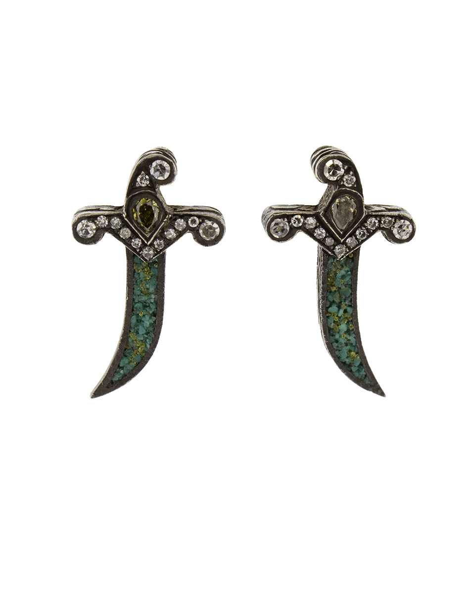 SEVAN BICAKCI-Dagger Stud Earrings-YELLOW GOLD