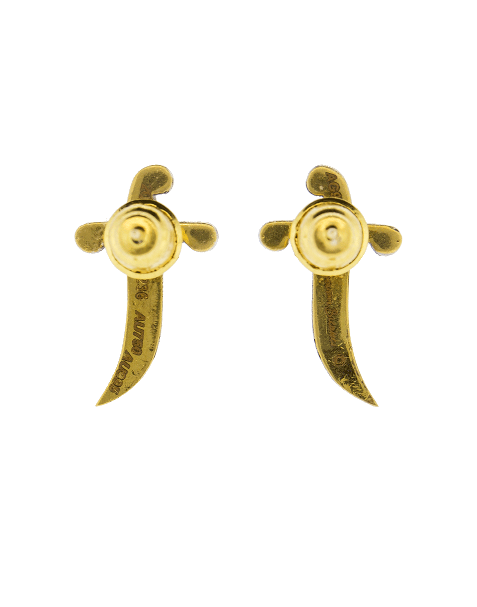 SEVAN BICAKCI-Dagger Stud Earrings-YELLOW GOLD