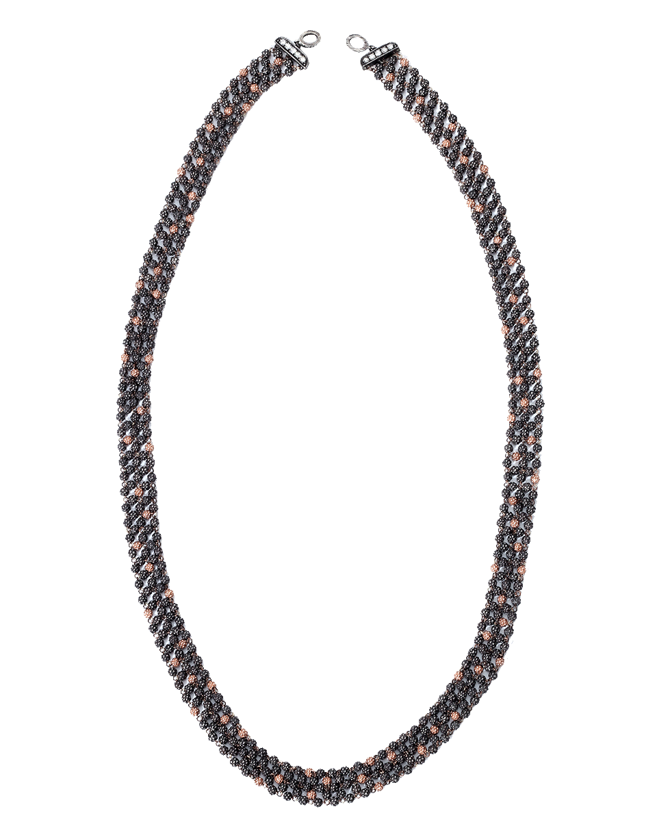 SEVAN BICAKCI-Wide Rosary Necklace-ROSE GOLD