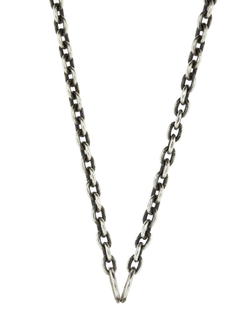 SEVAN BICAKCI-Open Sterling Silver Chain with Dagger-SILVER
